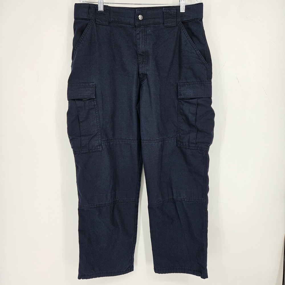 5.11 Tactical Pants Mens Large Short TDU Cargo Dark Blue Outdoors Relaxed FIt